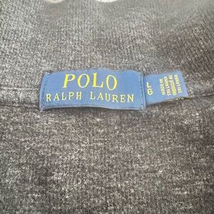 Polo by Ralph Lauren Men's Charcoal Gray Zip-Up Sweater
